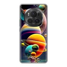 Чохол (ТПУ) з планетами на Huawei Honor Magic 6 Pro (Сонячна система)
