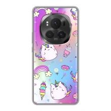 Чохол Unicorn на Huawei Honor Magic 6 Pro (Веселка і Єдинорог)
