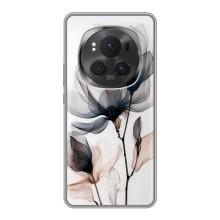 Чохол з квітковим принтом на Хорон Меджік 6 Про (Квіти на білому)