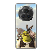 Чехол с мультфильмом Шрек на Huawei Honor Magic 6 Pro – Шрек и осел