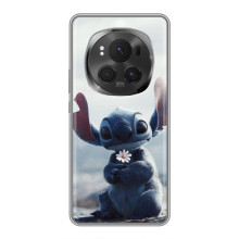 Чохол з малюнком Стіч для Huawei Honor Magic 6 Pro – Стіч з квіткою
