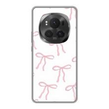 Чехол с бантиками на Хорон Меджик 6 Про (Розовые бантики)