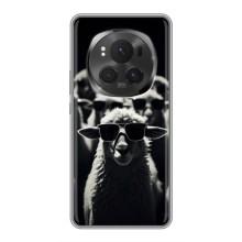 Чохол з принтом стильні тварини для Хорон Меджік 6 Про (Овечка в окулярах)