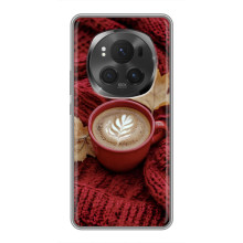 Чехол с уникальным дизайном «Осень с кофе» для Huawei Honor Magic 6 Pro – Кофе на пледе