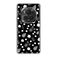 Чохли з тематикою "КВІТИ" на Huawei Honor Magic 6 Pro (цвітіння на чорному)