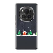 Силиконовый бампер на рождество для Huawei Honor Magic 6 Pro (Город зимний)