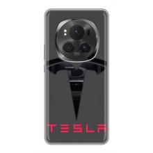 Силіконовий бампер з картинкою машини на Huawei Honor Magic 6 Pro (Logo TESLA)