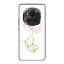 Силіконовий бампер з картинкою звірів для Huawei Honor Magic 6 Pro – Кролик та кульки