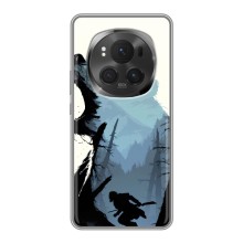 Силіконовий бампер з картинкою звірів для Huawei Honor Magic 6 Pro – Ведмідь та ліс