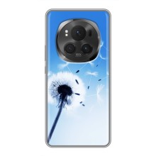 Силіконовий Чохол з кульбабками на Huawei Honor Magic 6 Pro – Кульбабка на блакитному