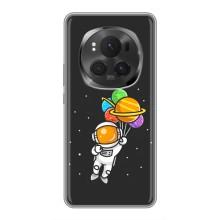 Силіконовый Чохол з принтом "Космонавти" на Huawei Honor Magic 6 Pro (Космонавт з кульками)