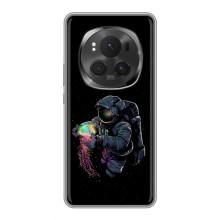 Силіконовый Чохол з принтом "Космонавти" на Huawei Honor Magic 6 Pro (В руках земля)