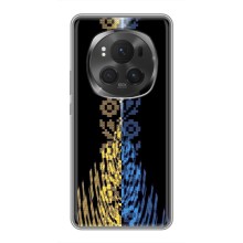 Силіконовый Чохол на Huawei Honor Magic 6 Pro (Патріотична вишиванка)