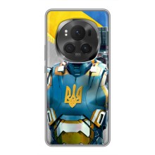 Силіконовий Чохол  на Huawei Honor Magic 6 Pro (Я-Україна) (Український робокоп)