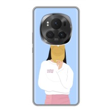 Силіконовый Чохол на Huawei Honor Magic 6 Pro з картинкой Модных девушек – Жовта кепка