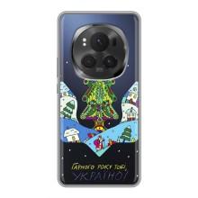 Зимні Чохли для Хорон Меджік 6 Про - прозорий фон (Різдвяний герб)