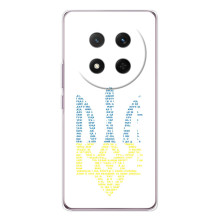 Чехлы для Huawei Honor Magic 7 Lite  Укр. Символика (AlphaPrint) (Герб из букв)