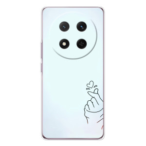 Чехлы (Знак сердечка) на Huawei Honor Magic 7 Lite – Сердце на голубом