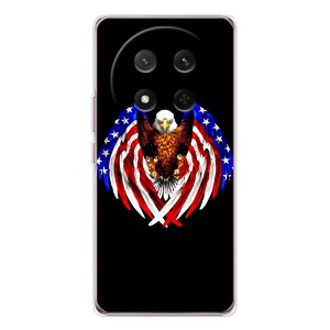 Чехол Флаг USA для Huawei Honor Magic 7 Lite – Крылья США