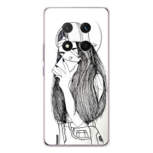 Чехол с печатью для Huawei Honor Magic 7 Lite - (Мода) (AlphaPrint) – Фото девочки