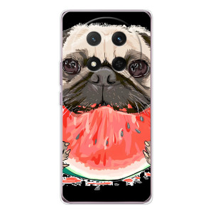 Чохол (ТПУ) Милі песики для Huawei Honor Magic 7 Lite – Смішний Мопс