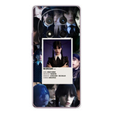 Чехлы Венсдей на Huawei Honor Magic 7 Lite Уэнсдей (AlphaPrint) (коллаж Уэнздей)