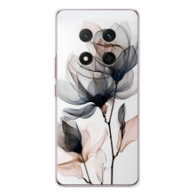 Чохол з квітковим принтом на Хонор Меджік 7 Лайт – Квіти на білому