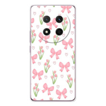 Чехол с бантиками на Хонор Меджик 7 Лайт – Банты и цветы