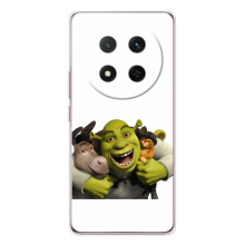 Печатный чехол с принтом Шрек для Huawei Honor Magic 7 Lite – Шрек осел и кот