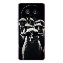 Чохол з принтом стильні тварини для Хонор Меджік 7 Лайт (Овечка в окулярах)