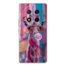 Чохол з принтом стильні тварини для Хонор Меджік 7 Лайт (Стильна жирафа)