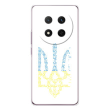 Чехол с украинским гербом на Huawei Honor Magic 7 Lite (Герб с гимном Украины)