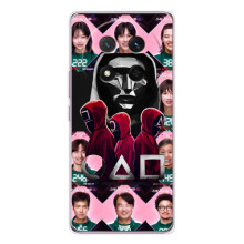 Чехол Гра в кальмара для Huawei Honor Magic 7 Lite – Персонажи игры кальмара