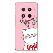 Новогодние Чехлы для Хонор Меджик 7 Лайт (VPrint) (Зимний кот)