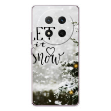 Новогодние, Праздничные Чехлы для Huawei Honor Magic 7 Lite - 2024 год (Let it snow)