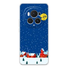 Силіконовий бампер на різдво для Huawei Honor Magic 7 Lite (Місто в снігу)