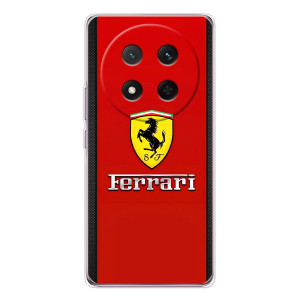 Силиконовый бампер с картинкой машины на Huawei Honor Magic 7 Lite (Ferrari Logo)