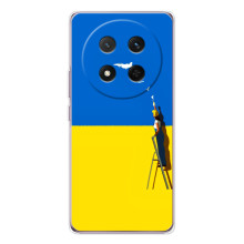 Силиконовый бампер с принтом (ПАТРИОТ) для Huawei Honor Magic 7 Lite – Мрія