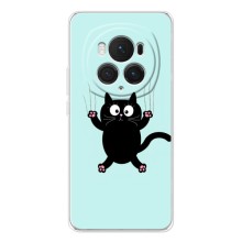 Силіконовий чохол з котиком для Huawei Honor Magic 7 Lite (Падаючий кіт)