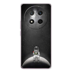 Силиконовый Чехол с принтом "Космонавты" на Huawei Honor Magic 7 Lite – Космонавт романтик