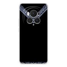 Силиконовый Чехол на Huawei Honor Magic 7 Lite (Воротник вышиванки)