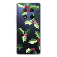 Зимние Чехлы для Хонор Меджик 7 Лайт - прозрачный фон (Рождественский фон)