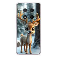 Яркий чехол для Huawei Honor Magic 7 Lite с Зимними Оленятами – Оленёнок в лесу