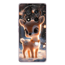 Яркий чехол для Huawei Honor Magic 7 Lite с Зимними Оленятами – Оленёнок
