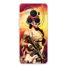 ЗСУ Чохли (TPU) для Huawei Honor Magic 7 Lite – Жінка солдат