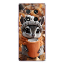 Печатный чехол «Зверята с кофе» для Huawei Honor Magic 7 Lite