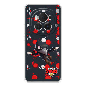 Бампер (ТПУ) с принтом Brawl Stars на Онор Меджик 7 Про (Черный Ворон)