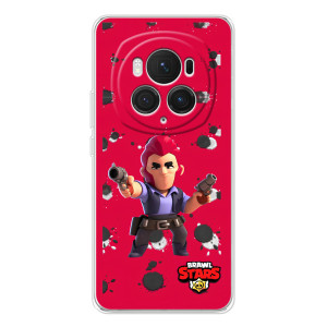 Бампер (ТПУ) с принтом Brawl Stars на Онор Меджик 7 Про (Кольт на красном)