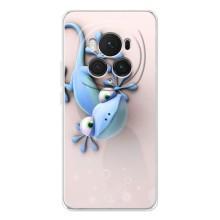 Чехлы с изображением разных животных для Huawei Honor Magic 7 Pro (Геккон)