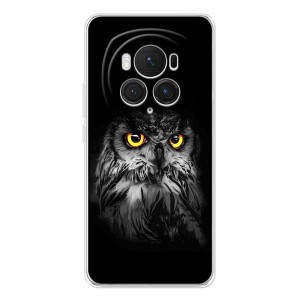 Чехлы с принтом СОВЫ для Huawei Honor Magic 7 Pro – Сова на чёрном